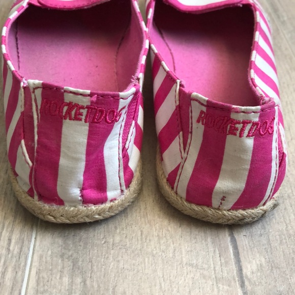 Rocket Dog Shoes Rocketdog 6 Pink White Striped Slip On Poshmark
